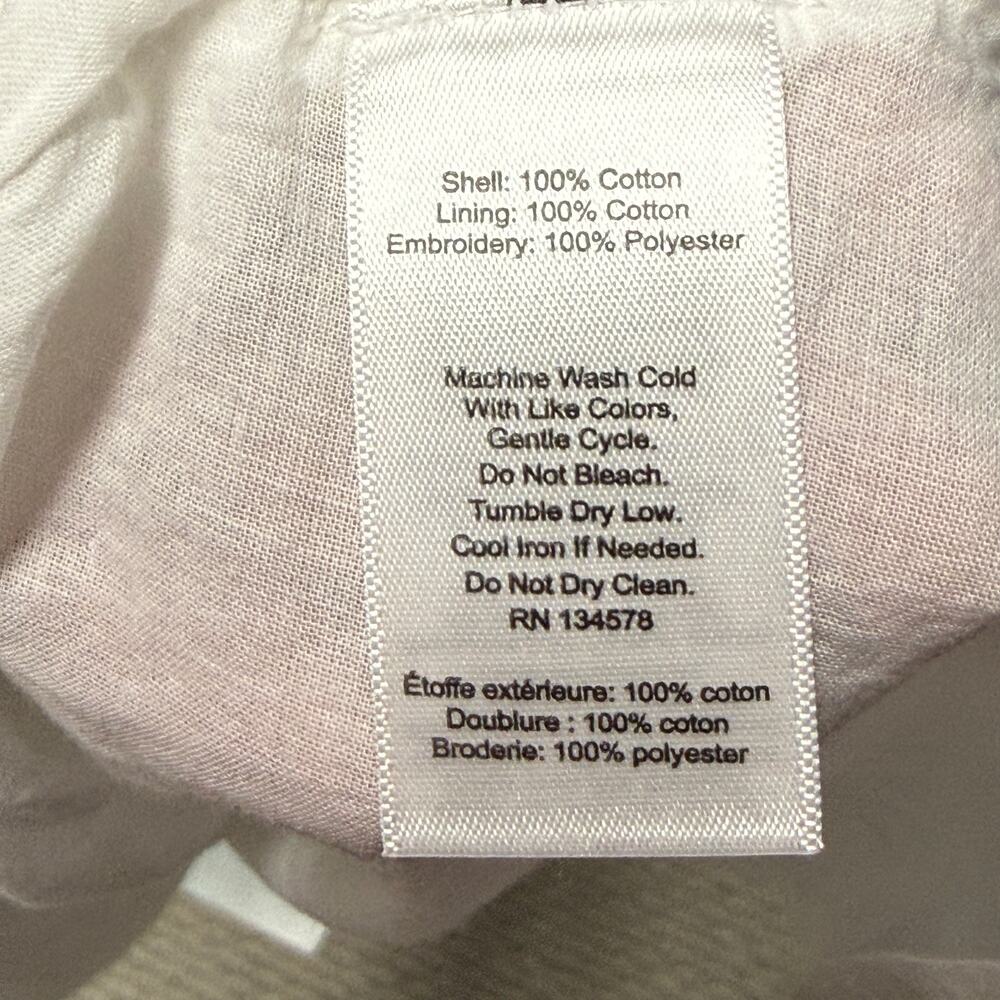 Vineyard Vines White Seashell Eyelet MIDI Dress 10 NEW - Picture 11 of 11